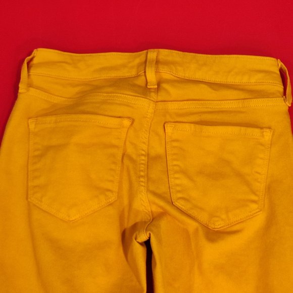 Old Navy Rockstar Mr Rock Summer Squash super skinny yellow Woman's size 0 - Picture 4 of 9